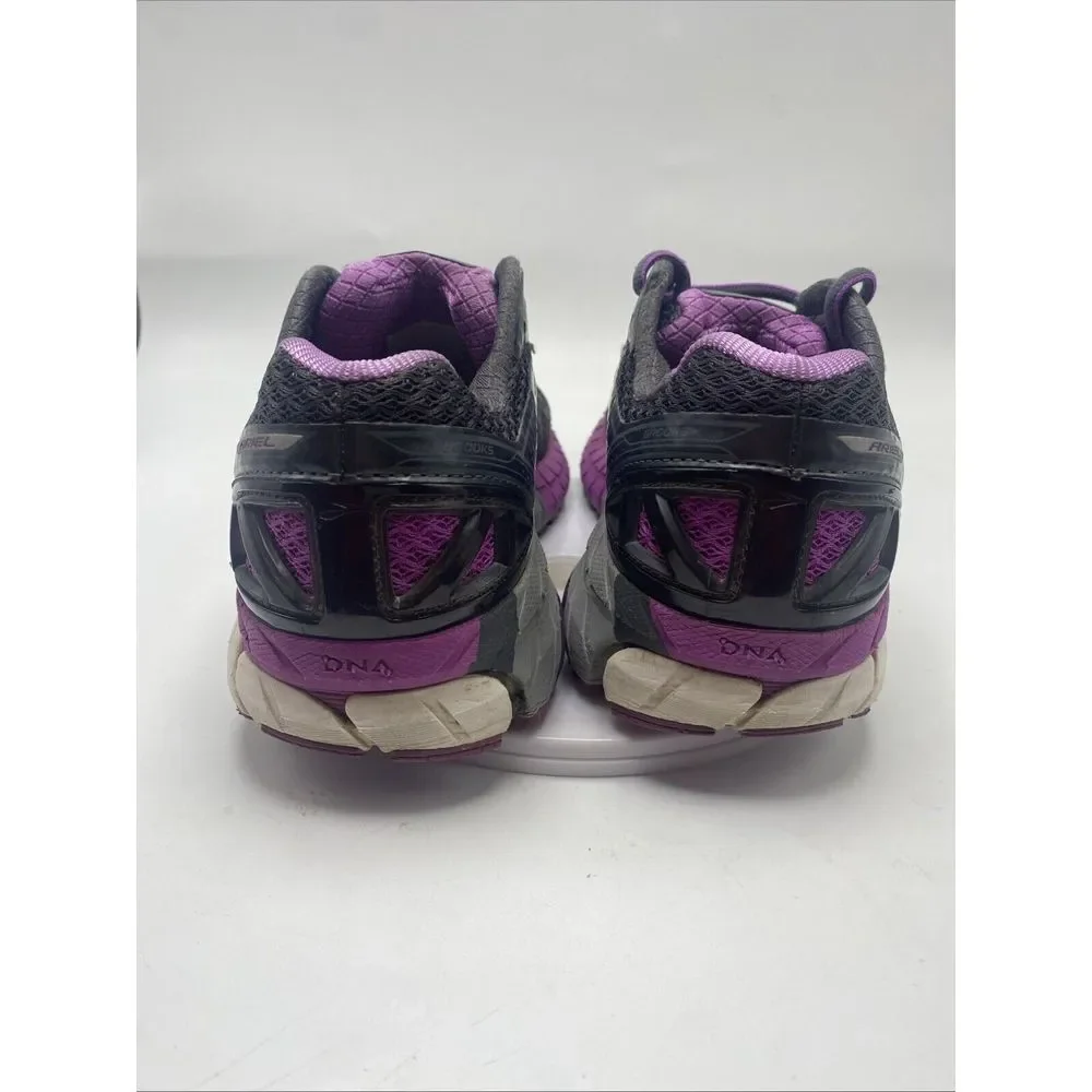 Brooks Shoes Women Size 6 Ariel Running Black Purple Athletic 3672